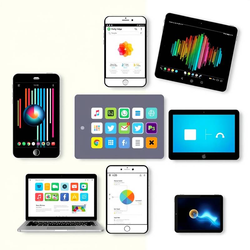A collage of various online learning platforms on different devices, representing the diversity of online education.