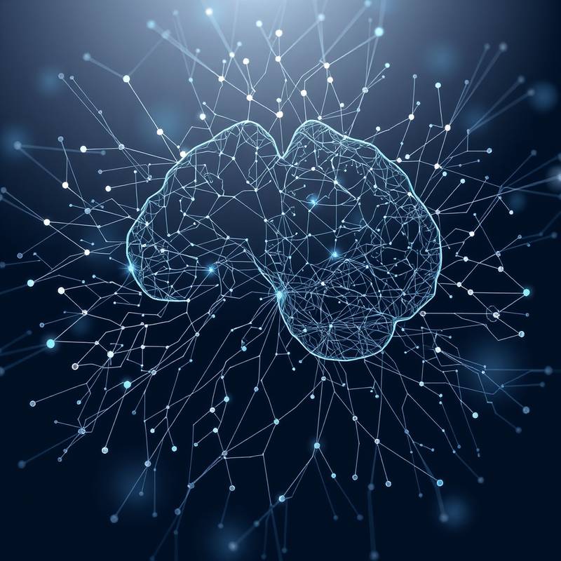 Illustration of a neural network diagram, representing the complexities of machine learning algorithms.